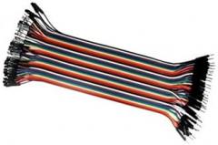 NUOBESTY 40-Pin Male to Female Breadboard Jumper Wires 30cm Long Ribbon Cable for Electronics Projects Solderless Connector