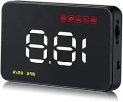 A1000 3.5'' Car HUD Head Up Display OBD2 Overspeed Warning System Projector Windshield Auto Electronic Voltage Alarm