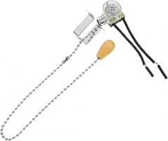 MERRYHAPY Wall Switch with Pull Chain Versatile Lighting for Home Easy Access for Ceiling Fans and Lamps Suitable for Living Rooms Bathrooms and More