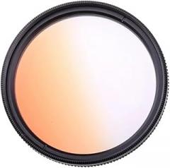 Graduated Gradual Color DSLR Camera Lens Filter 49mm 52mm 55mm 58mm 62mm 67mm 72mm 77mm Blue Red Orange Lens Filter Excellent(49mm,Gradual Orange)