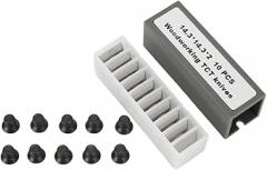 for 10 Pcs Carbide Cutter Insert 14.3mm x 14.3mm x 2.0mm with 50 Degree Cut Angle, Square Straight 2-Sided for 25-130H, 25-131H, 20-600H, 25-499, Compatible with