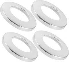 ABOOFAN Car Interior Decoration 4pcs Aluminum Alloy Door Buckle Cover Ring for Car Door Lock Pull