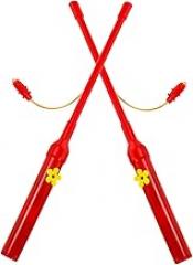 Kisangel 2pcs Portable Led Light Stick Pole for Lantern Festival Decorative Led Pole Electronic Light Stick Rope Replacement Handle for Lantern Outdoor Party