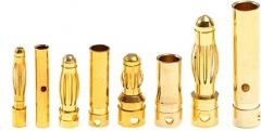 5Pairs Gold Plated Brass Banana Connectors RC Toys Plug Lipo to Electronic ESC Motor 2/3/3.5/4/5/6/8mm(5Pairs 2MM)