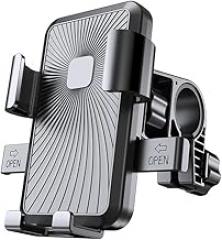 YuYue Electronic Universal Motorcycle Bike Bicycle Handlebar Mount Holder for Cell Phone GPS Stand Mechanical Holder Universal Any Phone or Handlebar, Bike Phone Holder, ATV, Tool Free