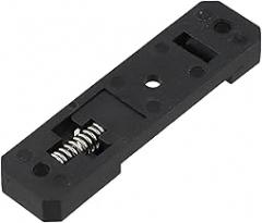 Guide Rail Bracket for C45 DIN35, Reliable Plastic Mounting Solution for Electronic Equipment (Black)