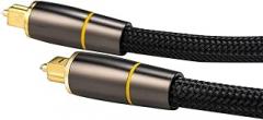 Digital Audio Optical Cable 1m Optical Cable for Tv and Sound Bar Fiber Male to Male Cord Compatible with Game Console Home Theater Electronics