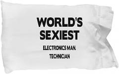 Amorfos Electronics Man. Technician Pillowcase - Funny Gift for Electronics Man. Technician, Electronics Manufacturing Technician Creative and Soft Pillow Case, Graduation Gift