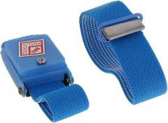 Othmro 1Pcs PWL Cordless Anti Static ESD Wrist Strap Wireless Antistatic Wristband Flexible Woven Wrist Strap Discharge Band for Electronic Maintenance Dust-Free Workshop Blue