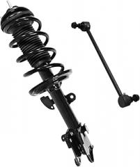 Front Left Side Compatible with 2007-2013 Acura MDX & 2010-2013 ZDX Except Electronic Suspension Strut and Sway Bar 2PCs Coil Spring Assembly Driver Side