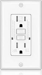 GFCI Outlet, Weather & Tamper Resistant Outlets, UL Listed Self Test GFI Receptacle, Outdoor or Indoor, 15 Amp, White (1 Pack)