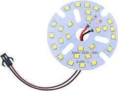 1 Pcs 9W High Brightness LED SMD2835 Lamp Bead Light Board Bulb Round Transformation Light Source 56MM White Warrm Light Replacement for OEM New 2026 High for Reliable Electronic Component