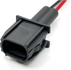 2 Pin Auto Fuel Injector Plug Waterproof Fuel Pump Electronic Connector with Cable 7287-1495-30 90980-12747(2Pin Male,1 Pc)