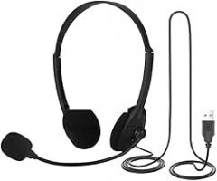 Call Center Clear Voice Office School Pc Gaming With Microphone USaB Wired Computer Headset Volume Control Noise Reduction New 2025 Reliable Electronic Component, Precision, Stable Performance