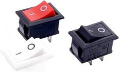 5/10 Pcs Mini Rocker Switch KCD1,ON/Off 2Pin 2 Position 15 * 21mm 6A 250VAC/10A 125VAC NO LED(70A,5)