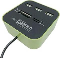 USpB 2.0 Hub Combo Splitter 3 Ports Docking Station All One SD TF M2 MS/Pro Duo Card Reader Adaptier for PC Laptop New 2026 High for Reliable Electronic Component, Precision, Stable Performance