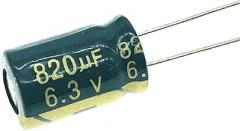 12pcs 6.3V 820UF 8 * 12 Low ESR/Impedance High Frequency Aluminum Electrolytic Capacitor 820UF 6.3V820UF