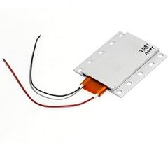 CAARLA PTC17 12/24/220V Aluminum Shell Automatic Constant Temperature Heating Sheet Element with Hole Insulation Type Electronics(220V 70C 15-25W)