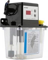 Adjustable Small submersible pump Automatic Lubricating Oil Pump 1L 1.5L Electromagnetic Lubrication Lubricator Digital Electronic Timer Gear Pump(1.0L set white)