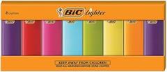 BIC Classic Electronic Series Lighters, Assorted Colors, Set of 8 Lighters