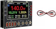 Minhe CO9 I2C Waveform Ammeter, 0-40V Dual Channel Voltage and Current Tester with 4.0