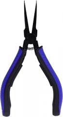FLAT NOSE PLIERS CARBON STEEL JAW TPR HANDLE FOR JEWELRY MAKING AND DIY ELECTRONICS