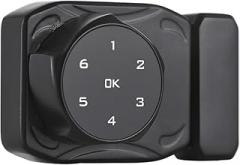 Universal Smart Cabinet Lock Keyless Electronic Induction Lock for Glass Wooden Drawer Cupboard (Black)