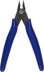 Precision Micro Flush Cutters - 5-Inch Angled Electronic Wire Snips for Jewelry, Electronics & Models | High Carbon Steel Sharp Cutter with Spring-Loaded Design