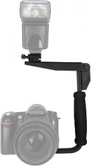 Flash Bracket for Samsung NX3300 (PivPo® Pivoting Positioning) 180 Degrees (Samsung Shoe)