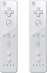 MOOGOLE 2 Pack Remote Controller for Nintendo Wii/Wii U, with Silicone Case and Wrist Strap
