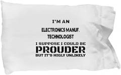 Amorfos Electronics Manuf. Technologist Gifts - Electronics Manuf. Technologist Pillowcase, Electronics Manufacturing Techno Worker Creative and Soft Pillow Case - Pillowcase for Professionals