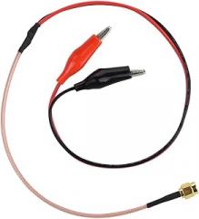 50cm RG316 Test Lead Cable Red/Black High-Frequency Connection Wire with Alligator Clips and SMA Connector for Electronics Testing
