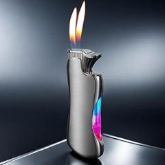 Cool Lighter, Butane Torch Lighter, Unique Lighters with Adjustable Flame, Creative for Men Dad Husband (Fuel Not Included)