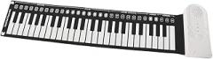 Portable Keyboard Piano, 49 Keys Electronic Keyboard Hand Rolling Up Piano Roll Up Keyboard Piano Foldable Piano with Built in Speakers and 3.5mm Output Jack for Beginners