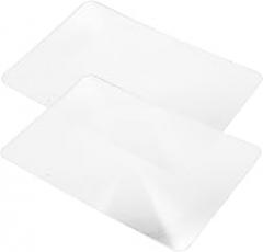 IMIKEYA Credit Card Magnifier 3X Handheld Fresnel Lens 2pcs 120x180mm Reading Magnifying Glass for Travel and Visual Impairment Aid