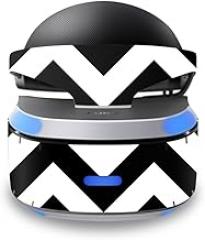 MightySkins Skin Compatible with Sony Playstation VR wrap Cover Sticker Skins Black Chevron