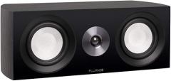Fluance Reference High Performance 2-Way Center Channel Speaker for Enhanced Dialogue and Vocals in Home Theater Surround Sound Systems - Black Ash (XL8C)