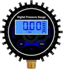 with Light | 0-0.1Mpa | LCD Digital Tire Pressure Gauge 0-200Psi 1/4Npt Air Psi Meter Car Motorcycle Tyre Monitor Tester Tool Backlight New 2025 High for Reliable Electronic Component
