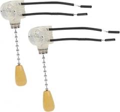 2pcs Ceiling Lamp Pull Chain Lamp Switch Toggle Switches Pull Cord Light Fixture DIY Accessories