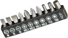 For Torx Bit Set 10-Piece Electric Screwdriver Bit Set with Hex Shank, /4 Inch Driver Bits for Electronics Repair, Mechanical Maintenance & Cross Head Screws(Black)