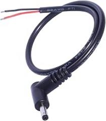 Flexible Right Angled 3.5x1.35mm Male End Wire Power Connector Extension Cord for LED Strips Lights Electronic Accessories Power Extension Cable