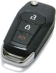 OEM Electronic 3-Button Remote Flip Key Fob Compatible with Ford (FCC ID: N5F-A08TAA, P/N: 164-R8269)