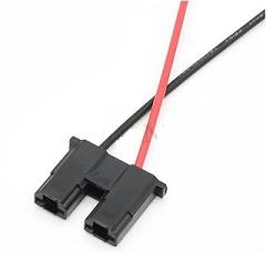 DJ7021LB-6.3-21 Electronic Throttle Plug 2 Pins Black Female Connector With Pins(1 x 15cm wire)