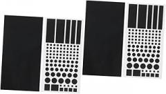 4sheets Led Light Dimming Blackout Stickers for Routers Tvs Electronics Self-Adhesive Shading Filters for Softer Illumination Easy Application and Cozy Atmosphere