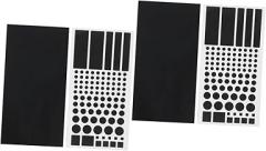 4sheets Led Light Dimming Blackout Stickers for Routers Tvs Electronics Self-Adhesive Shading Filters for Softer Illumination Easy Application and Cozy Atmosphere