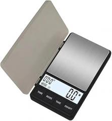 LCD Digital Timing Coffee Scale, 1Kg/0.1g Pocket Small Household Electronic Gram Scale, Jewelry Multifunctional Weighing Scale