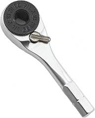 Hexagon Ratchet Wrench Head, Mini Hex Key with Ergonomic Non-Slip Grip, Portable Magnetic Multi Tool for Bicycle, Motorcycle, Furniture & Electronics Repair