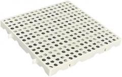 Pp Pallet Stage Platform Outside Reusable Nestable Breathable Grid Floor Ventilation Pad for Outdoor Closet Facilities, 30cmx30cmx3cm