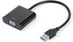 USB to VGA Adapter for Monitor, VGA to USB 3.0/2.0 Converter，1080P Multi-Display Video Cable for Laptop, Desktop, HDTV, Monitor, Projector