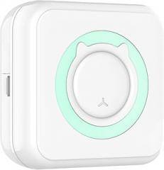 Mini Printer ABS Smart Pocket Thermal Picture Printer USB Photo Printer iOS (Blue1)